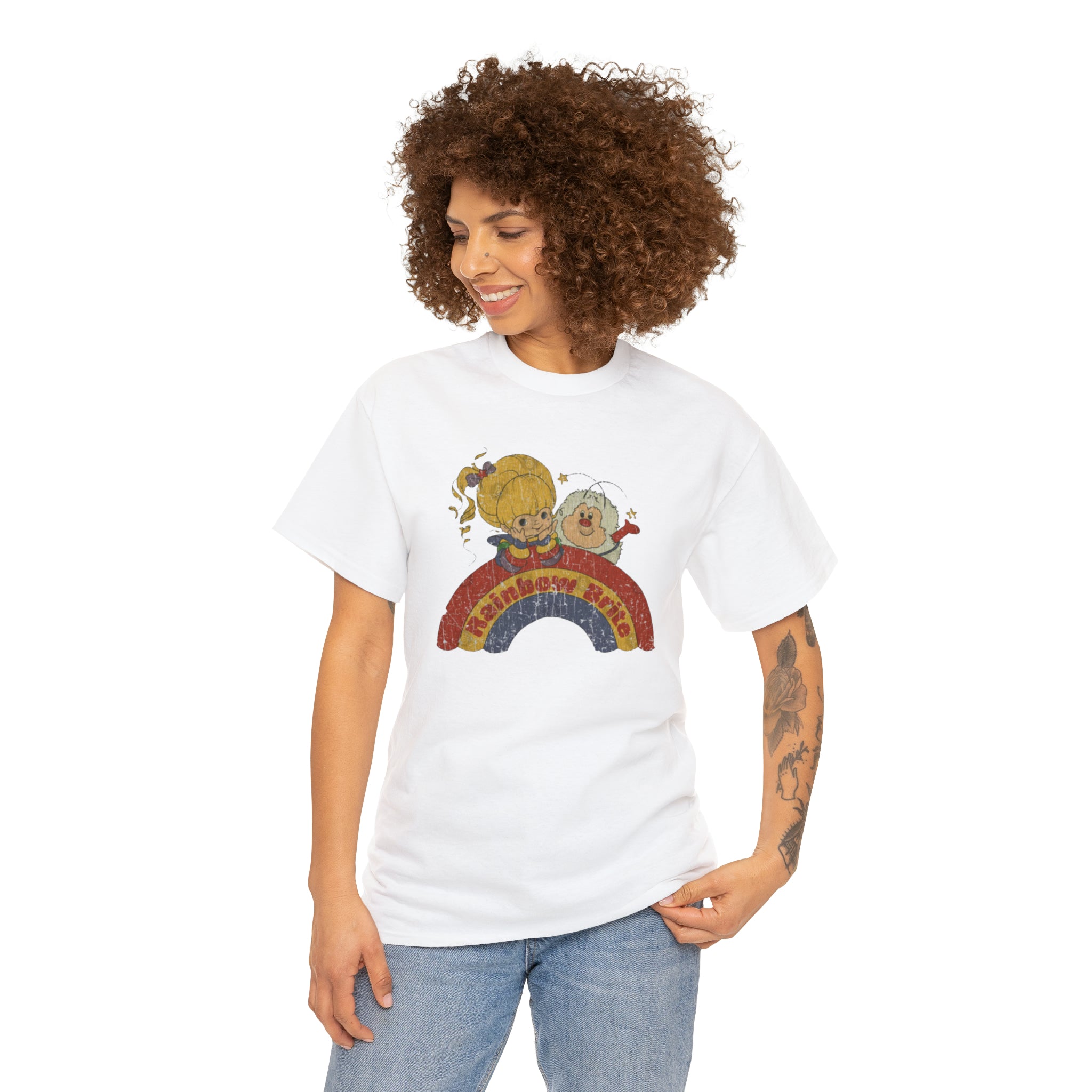Rainbow Bright- Unisex Heavy Cotton T-Shirt - Creations by Chris and Carlos