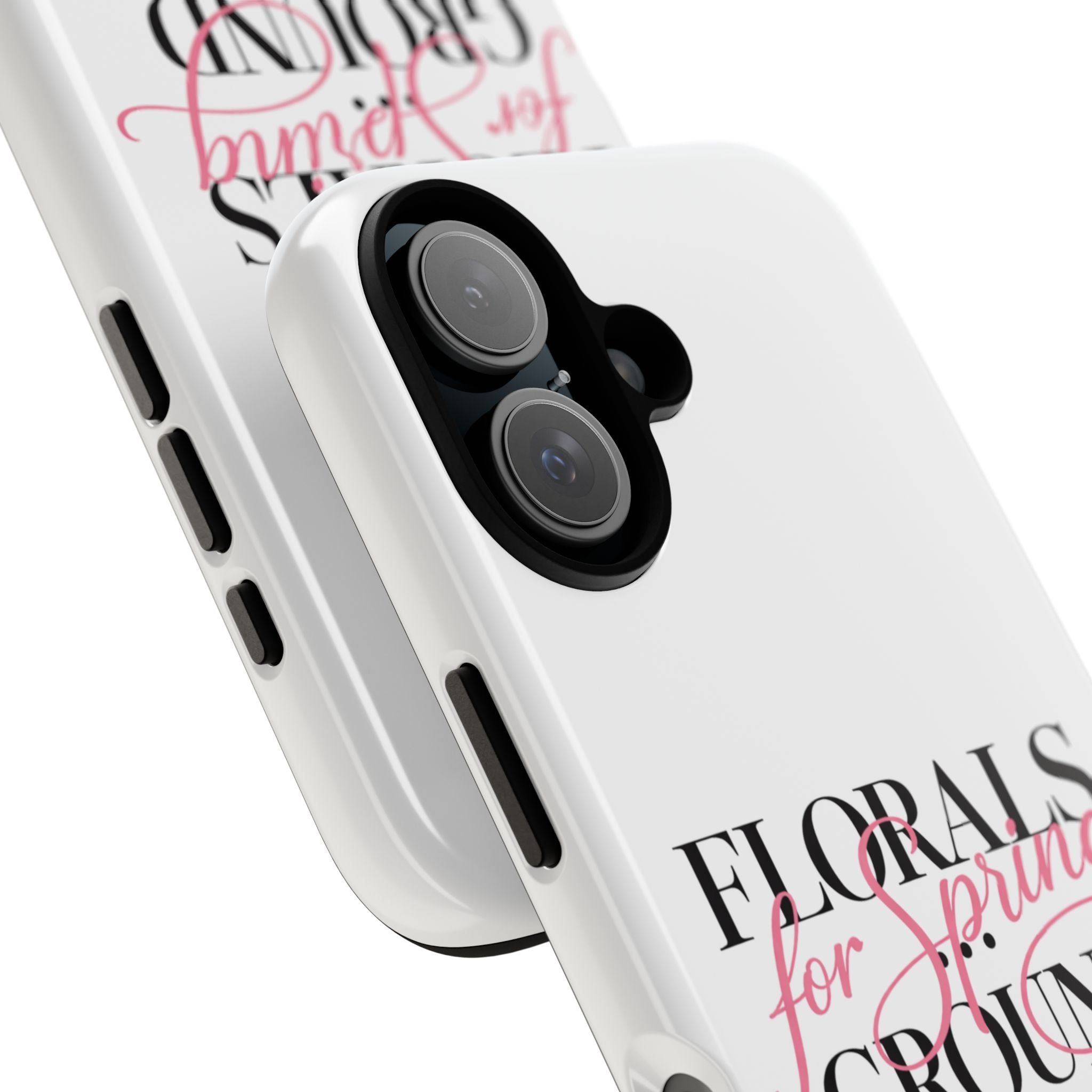 Phone Case — “Florals for Spring Groundbreaking” Devil Wears Prada Quote Protective Case - Creations by Chris and Carlos
