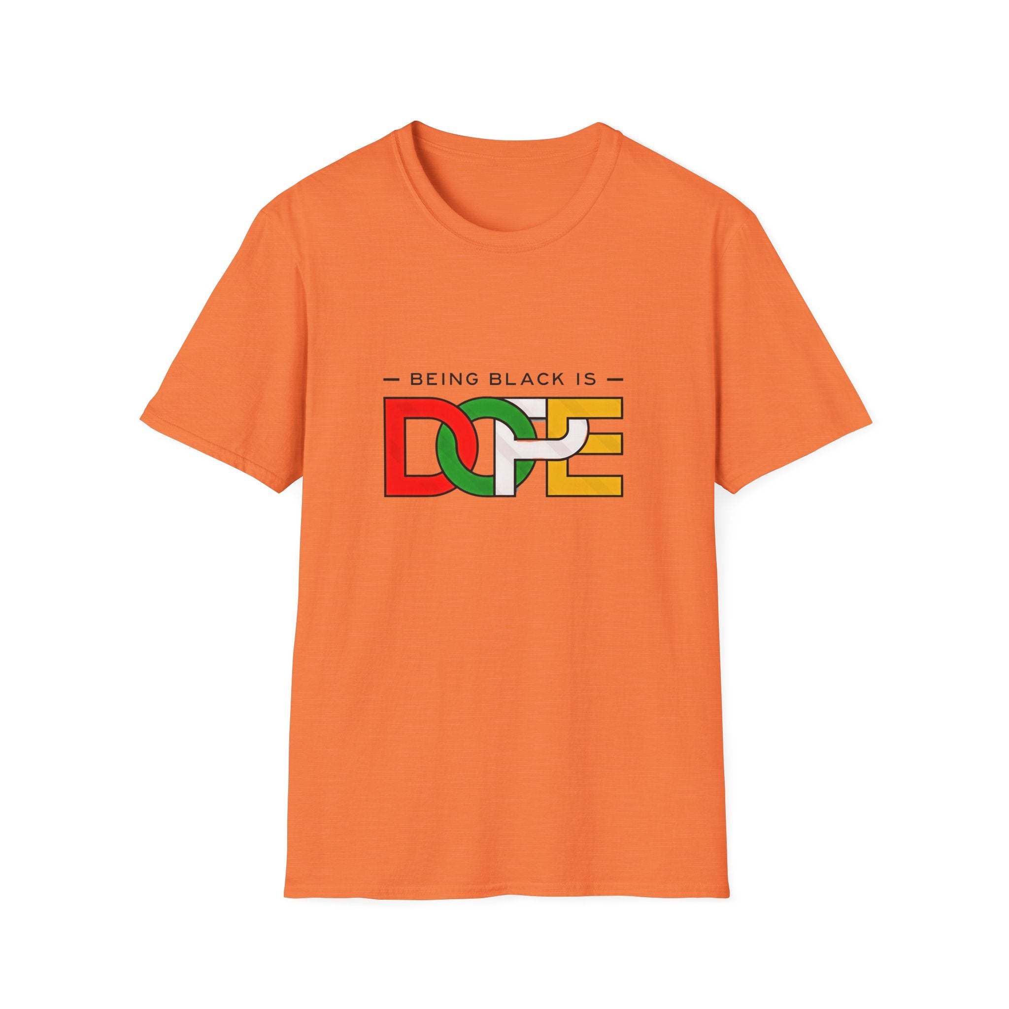 "Being Black is Dope" Graphic T-Shirt – Pan-African Colors Tee - Creations by Chris and Carlos