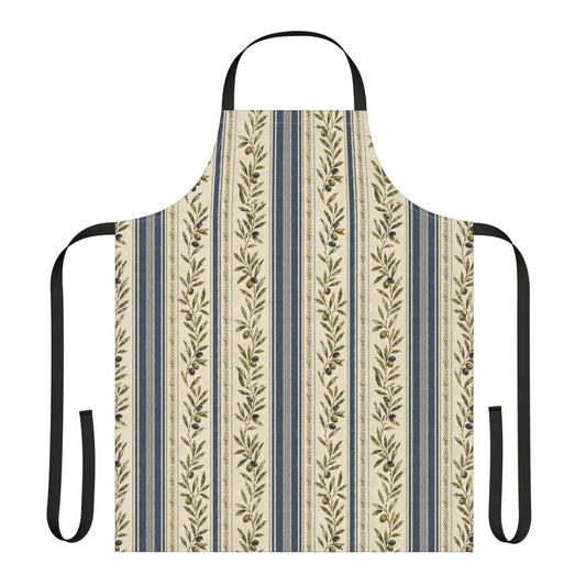Rustic Olive Branch Stripe Apron - Creations by Chris and Carlos