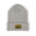 Embroidered Gold Cassette Beanie — Retro Music Cuffed Hat - Creations by Chris and Carlos