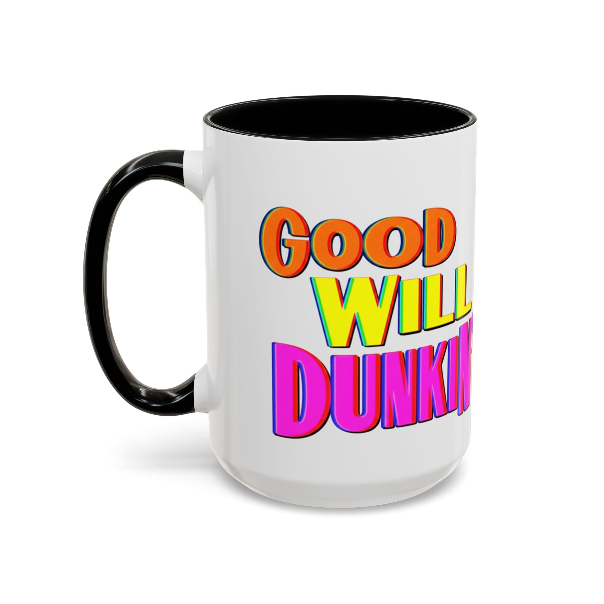 Good Will Dunkin' Coffee Mug — Colorful Retro Donut Lover Gift (11/15oz) - Creations by Chris and Carlos