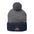 Cozy NYC Pom-Pom Knit Cap, Winter Hat, Embroidered Beanie