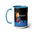 Programa de televisión Bewitched 60's: tazas de café de dos tonos, 15 oz