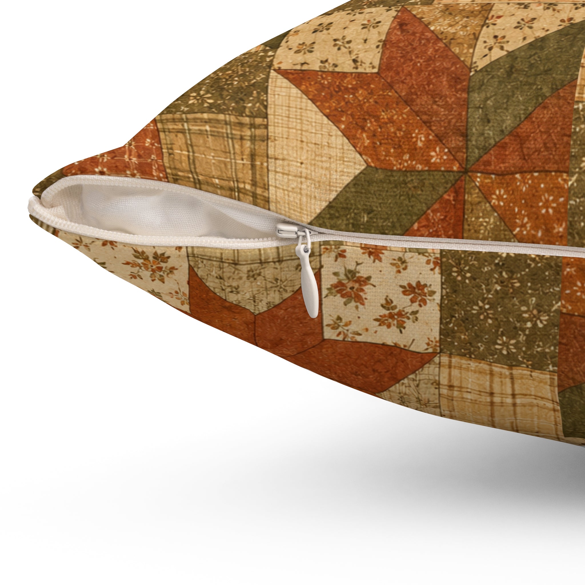Old Soul Harvest™ Vintage Quilt Blocks Throw Pillow - Throw Pillow from Old Soul Harvest Campfire Circle