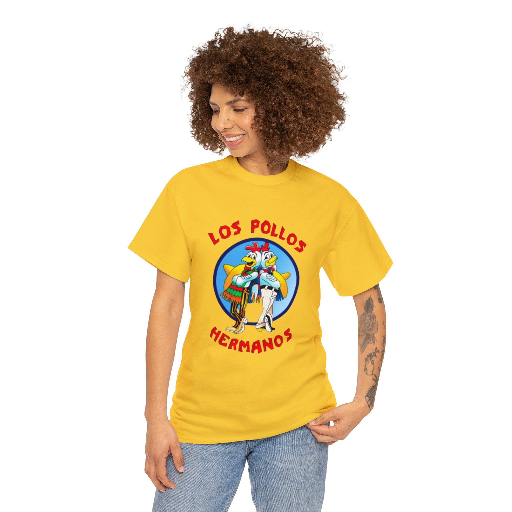 Pollos- Unisex Heavy Cotton T-Shirt - Creations by Chris and Carlos