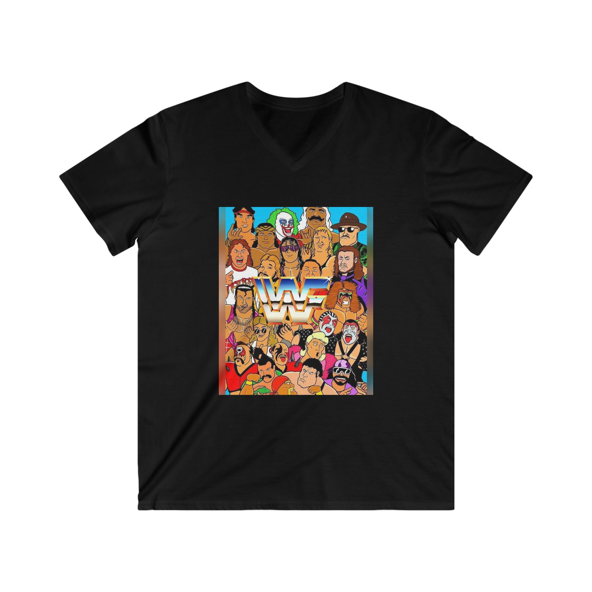 WWE- Unisex Fitted V-Neck Short Sleeve Tee - Creations by Chris and Carlos