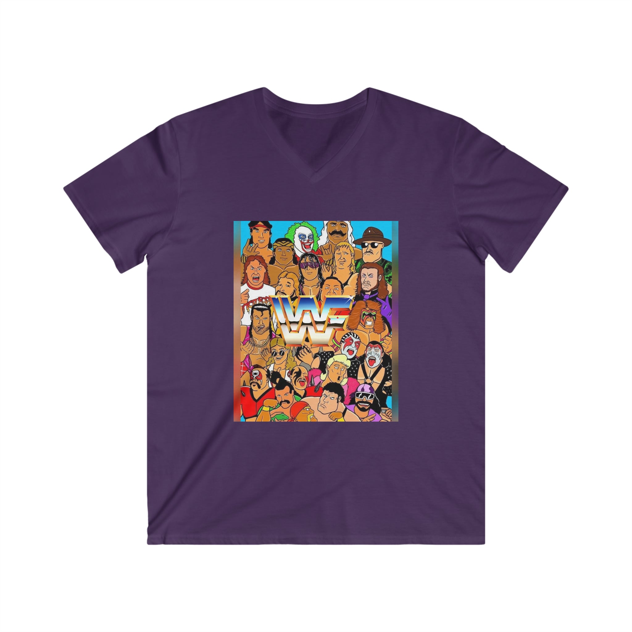 WWE- Unisex Fitted V-Neck Short Sleeve Tee - Creations by Chris and Carlos