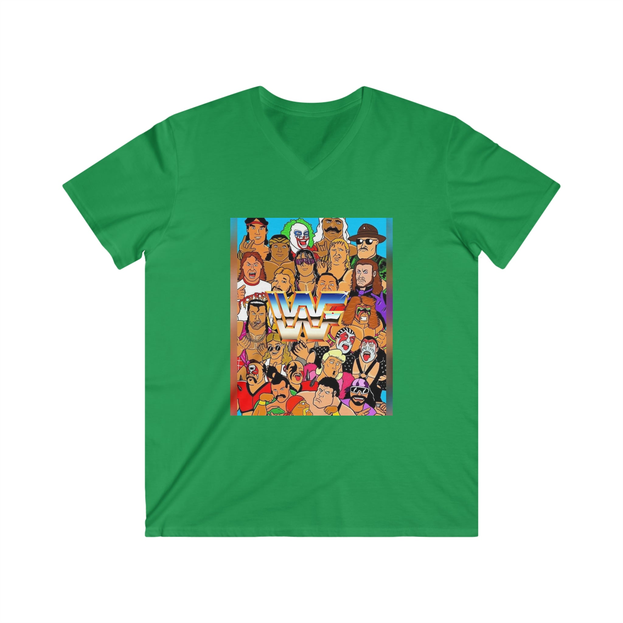 WWE- Unisex Fitted V-Neck Short Sleeve Tee - Creations by Chris and Carlos
