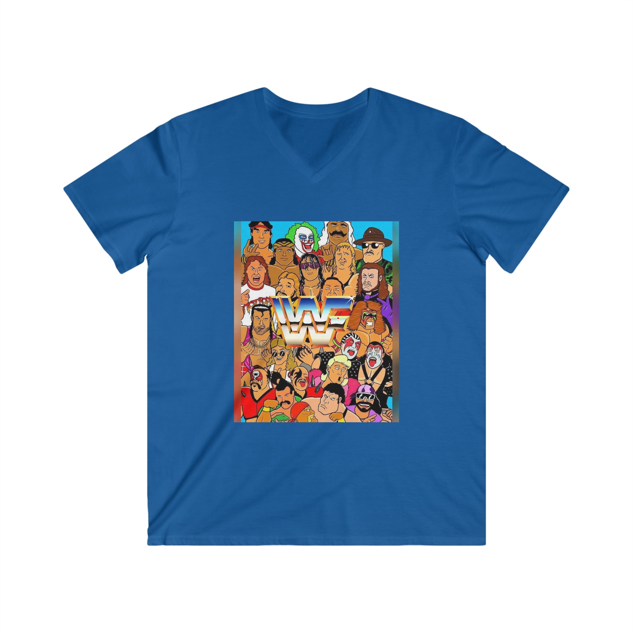 WWE- Unisex Fitted V-Neck Short Sleeve Tee - Creations by Chris and Carlos