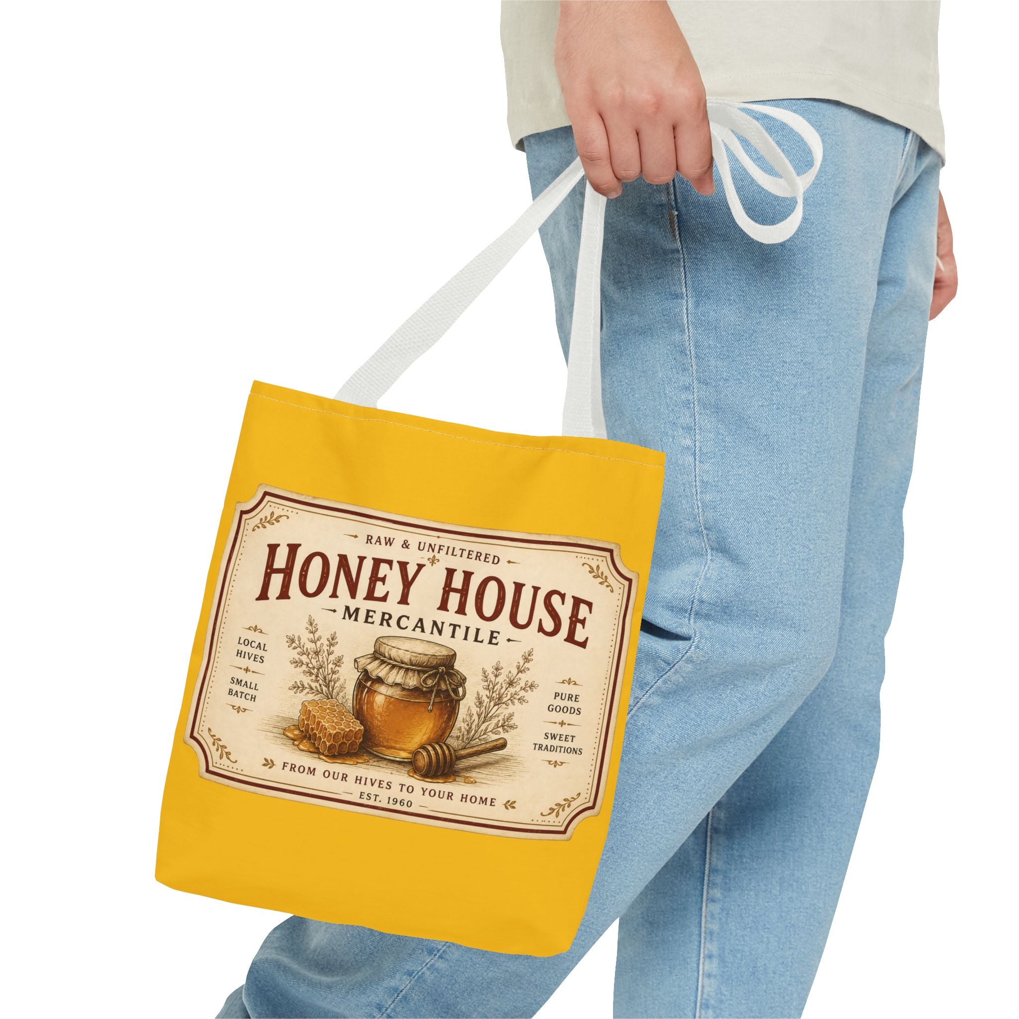 Tote Bag — Honey House Vintage Honey Label Design - Creations by Chris and Carlos