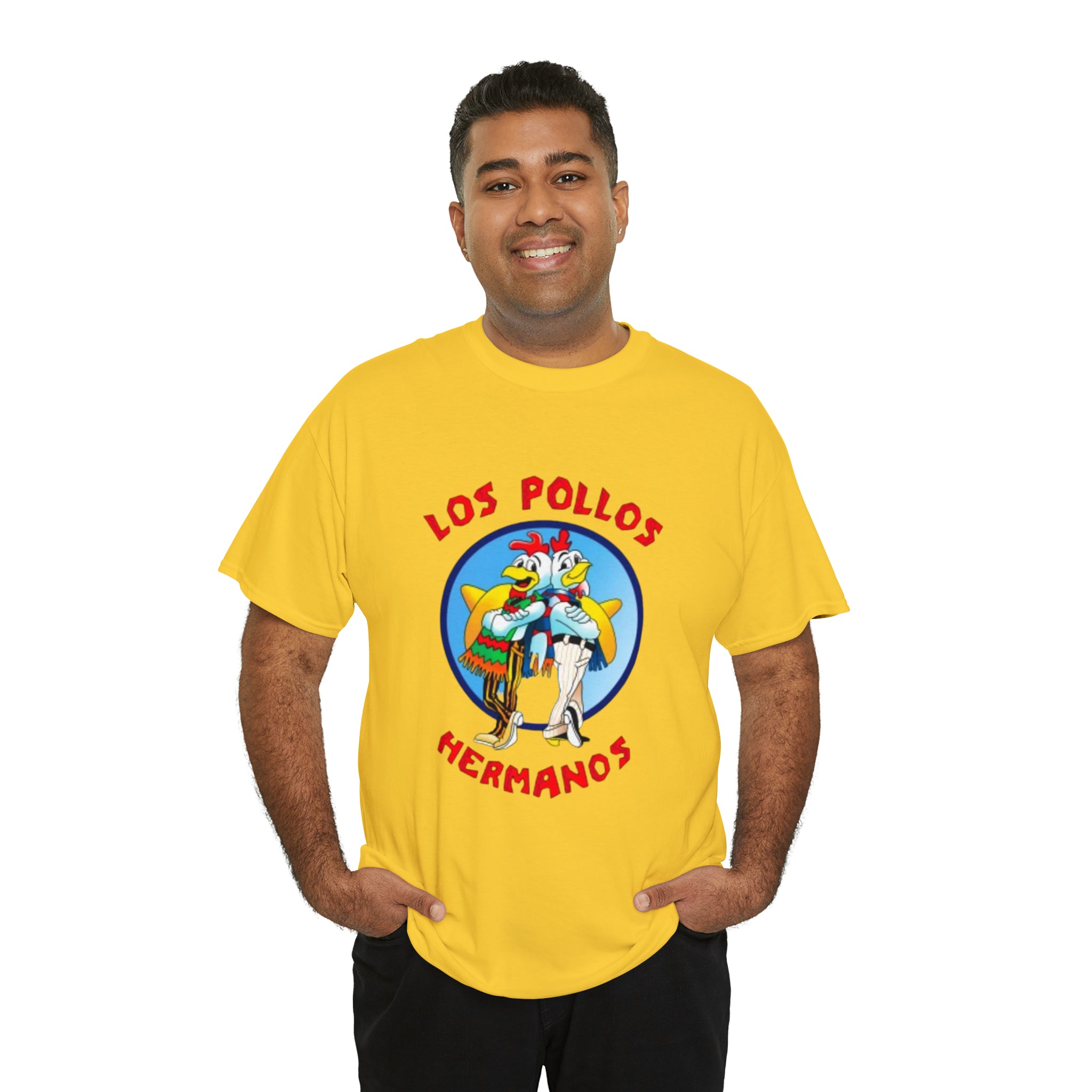 Pollos- Unisex Heavy Cotton T-Shirt - Creations by Chris and Carlos