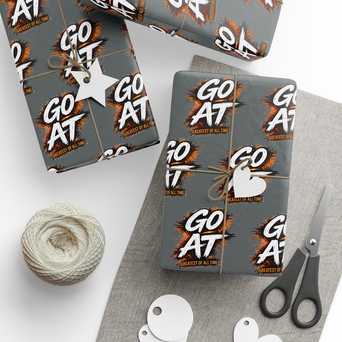 Wrapping Paper Roll — Grunge ‘GOAT" Greatest of all Times Graphic Gift Wrap