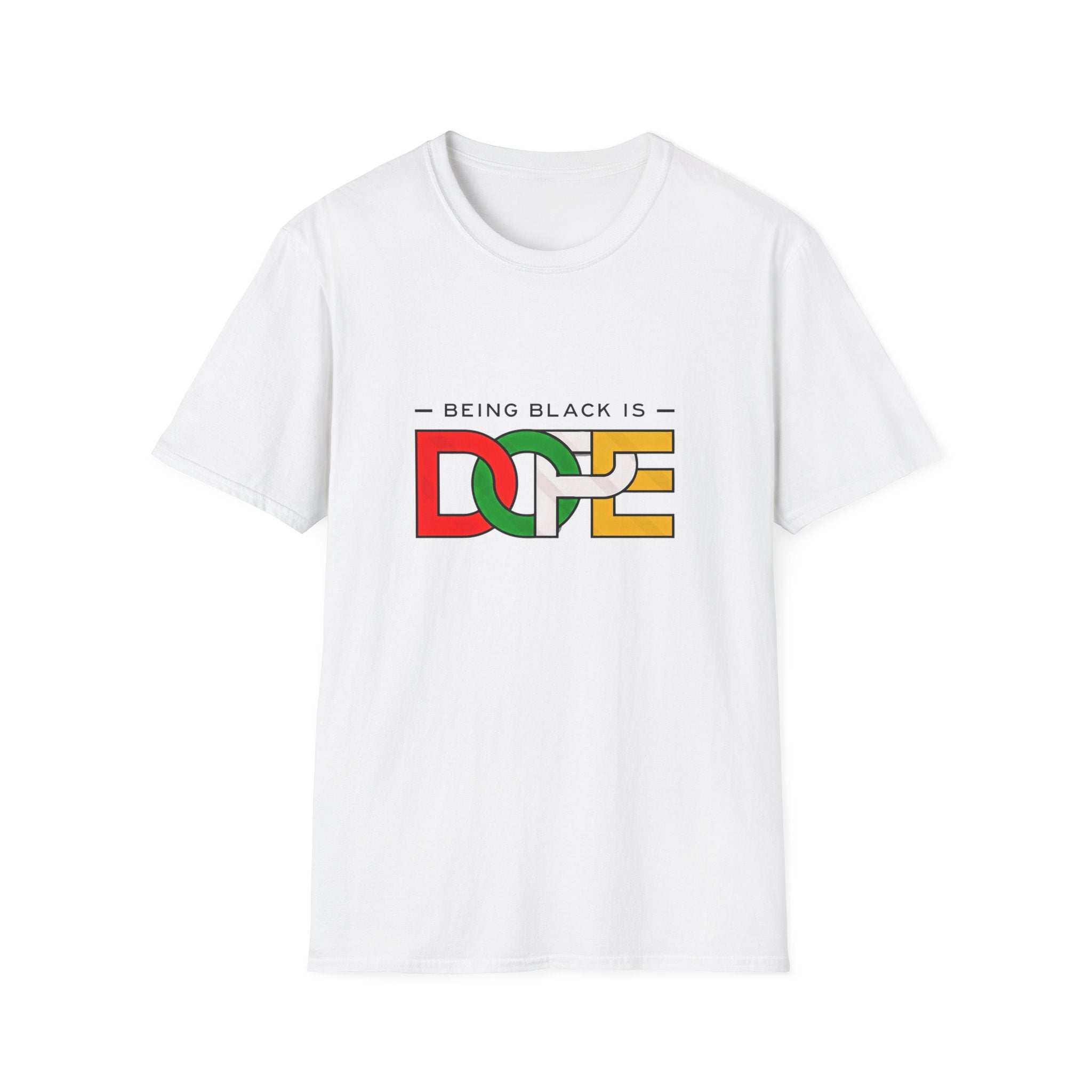 "Being Black is Dope" Graphic T-Shirt – Pan-African Colors Tee - Creations by Chris and Carlos