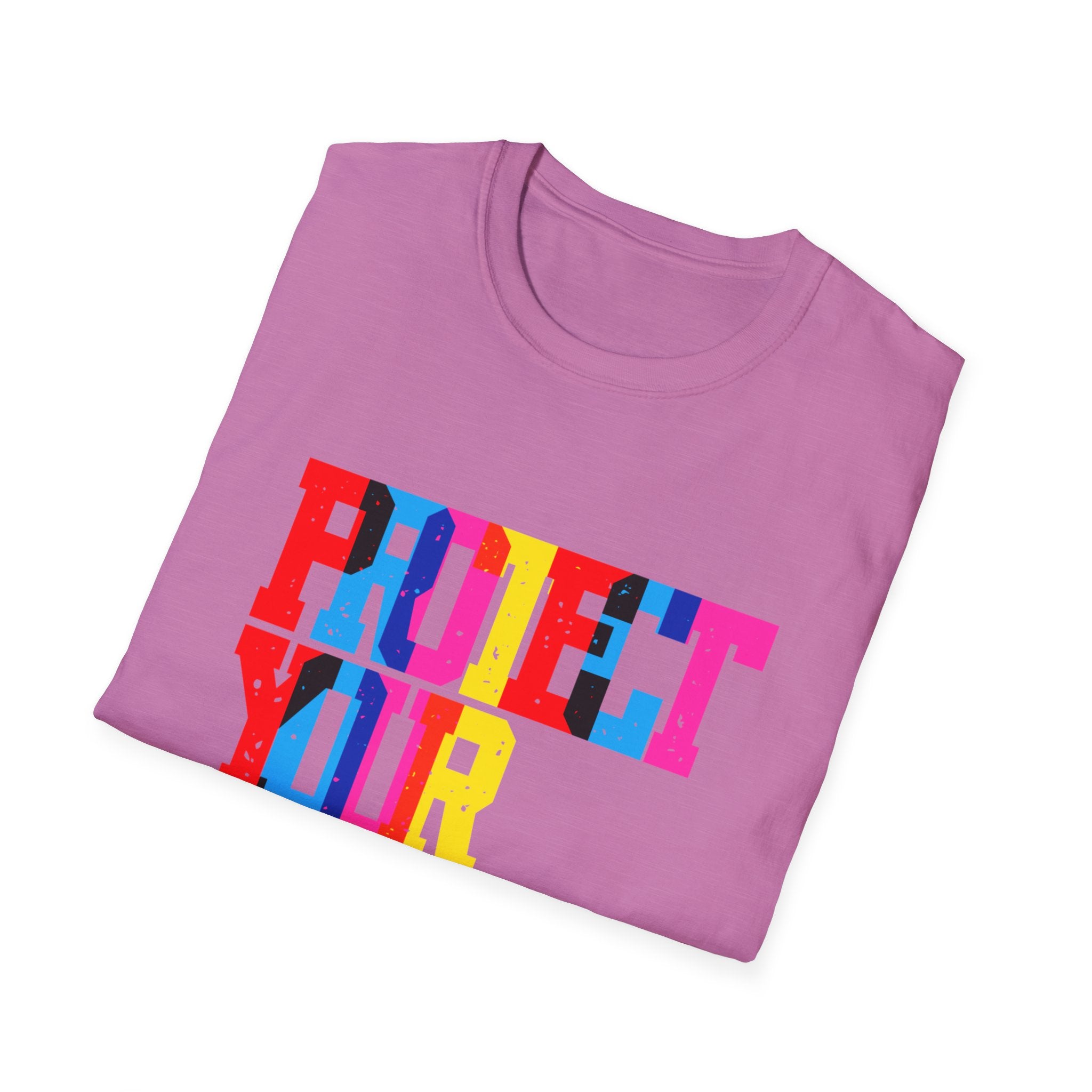 T-Shirt — Colorblock "Protect Your Peace" Graphic Tee - Creations by Chris and Carlos
