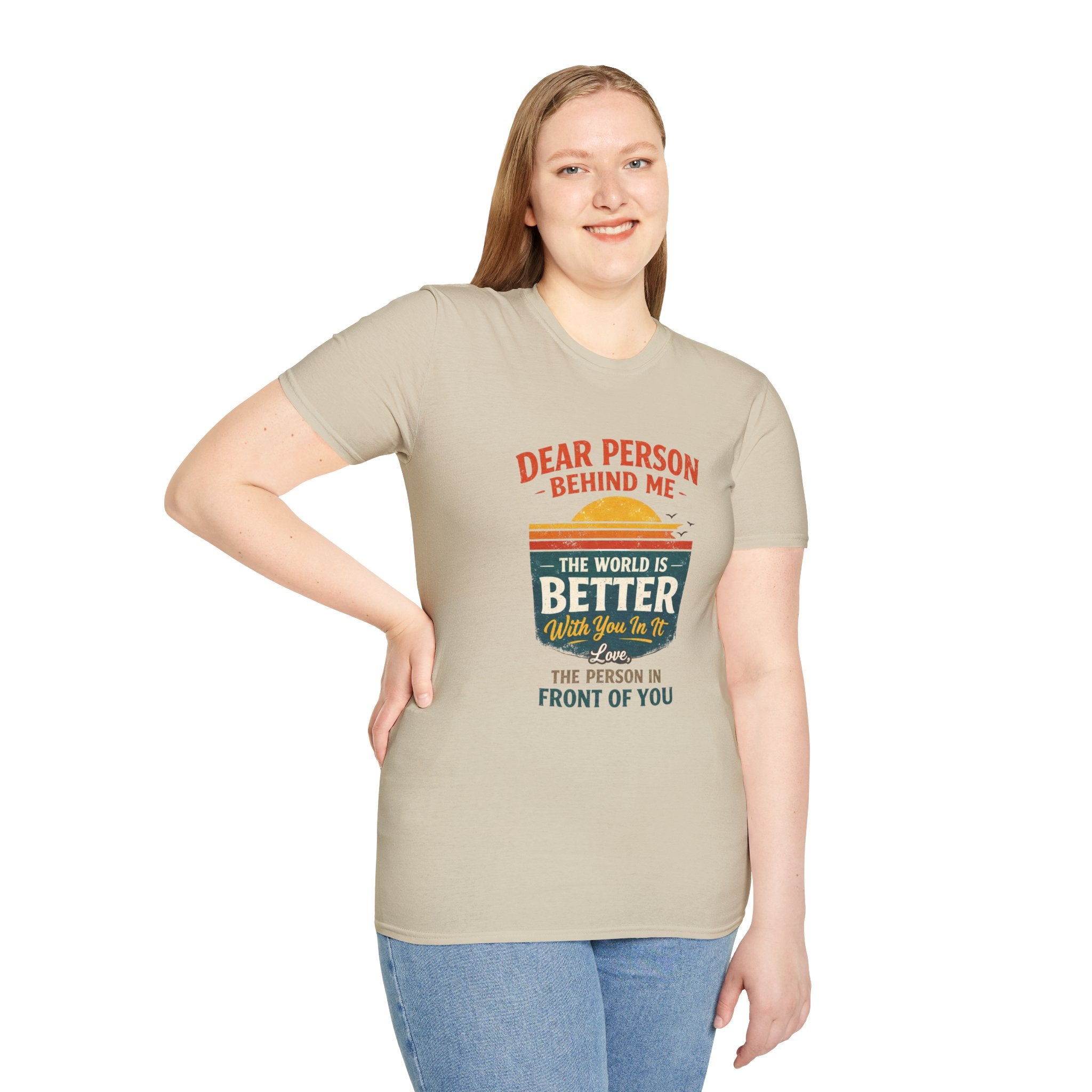 Inspirational Quote T-Shirt — "The World Is Better With You In It" - Creations by Chris and Carlos