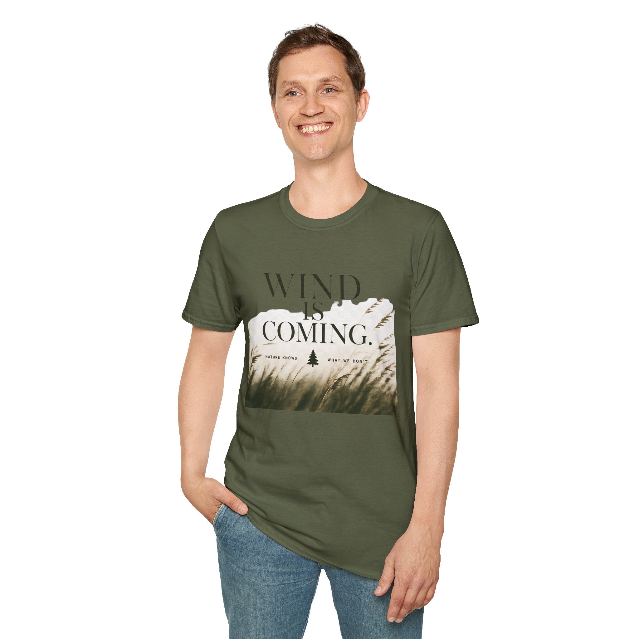 Wind Is Coming T-Shirt — Nature Breeze Graphic Tee - Creations by Chris and Carlos