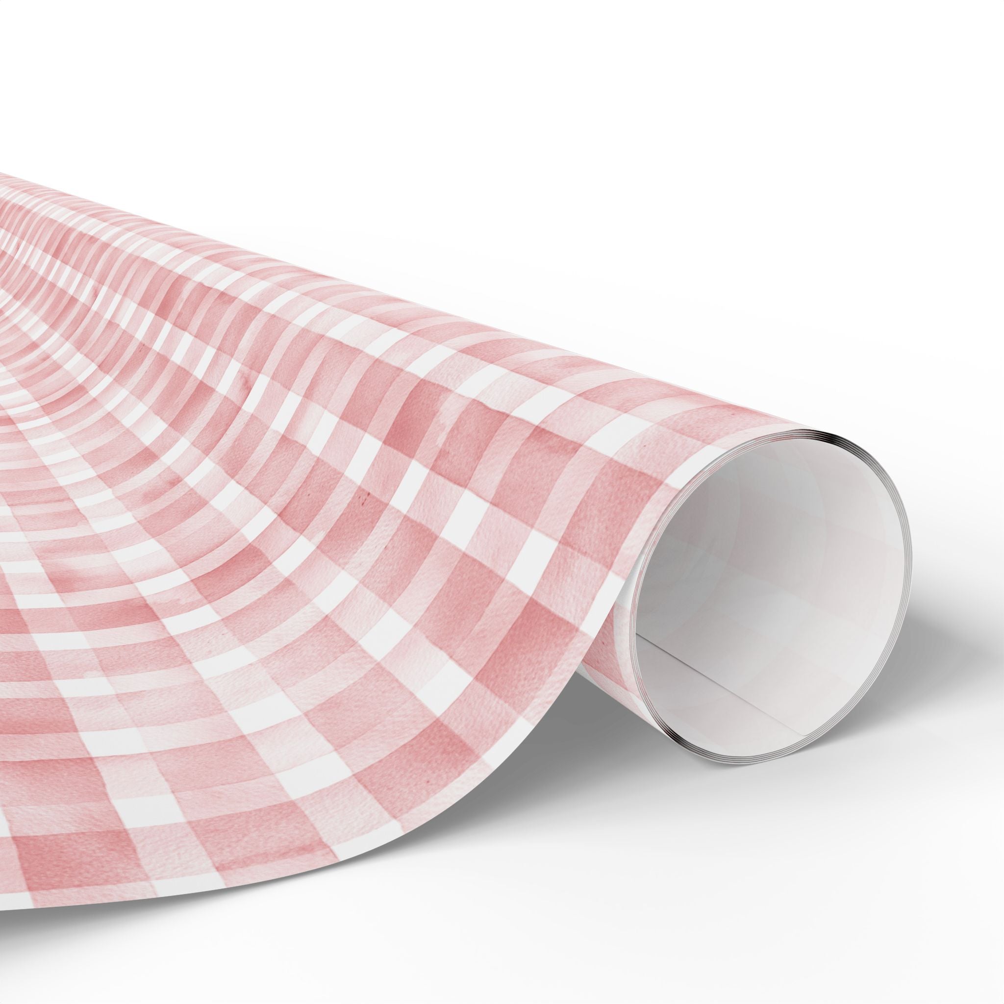 Pink Buffalo Check Wrapping Paper Roll — Classic Gingham Gift Wrap for Birthdays, Baby Showers, and Bridal Showers - Creations by Chris and Carlos
