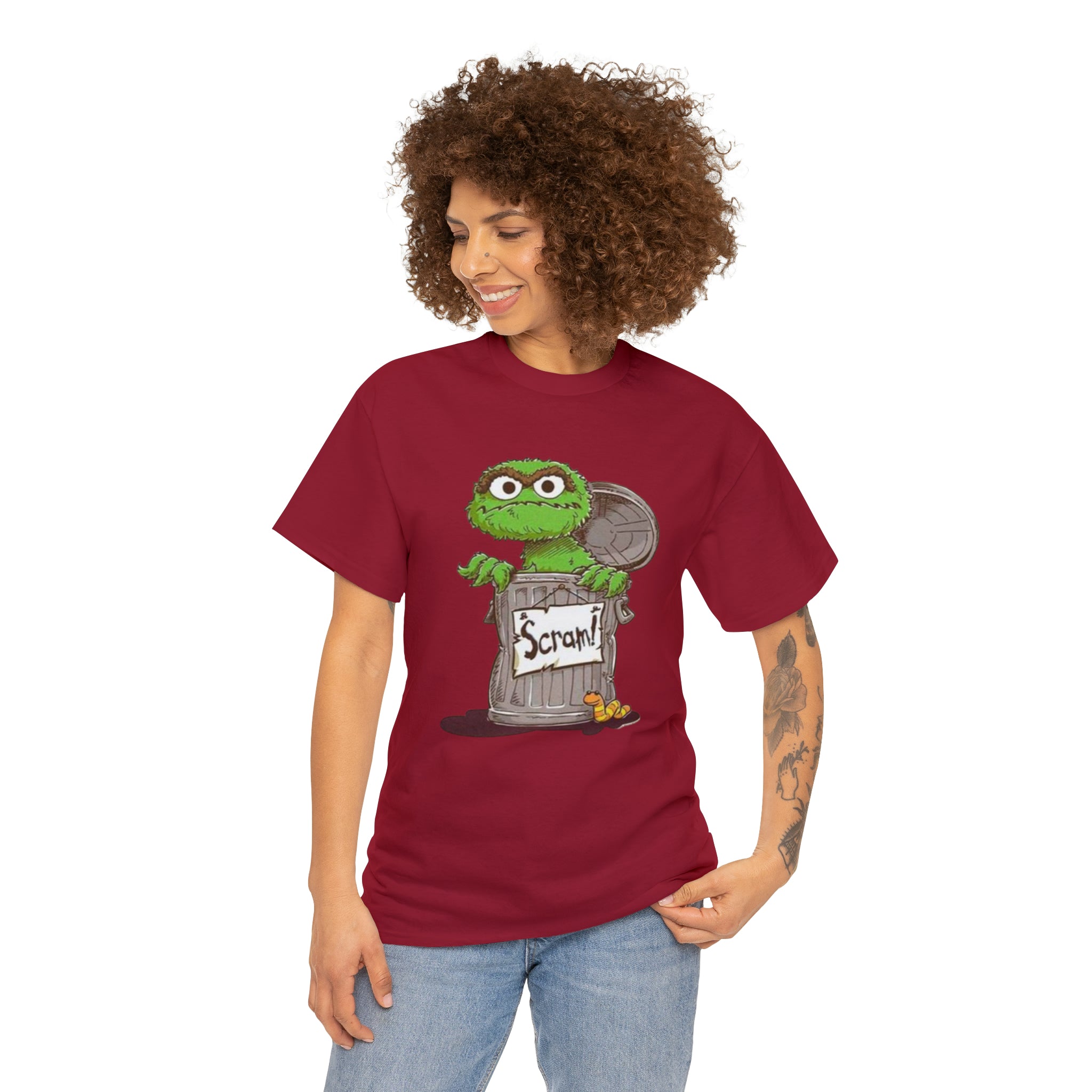 Oscar the Grouch- Unisex Heavy Cotton T-Shirt - Creations by Chris and Carlos