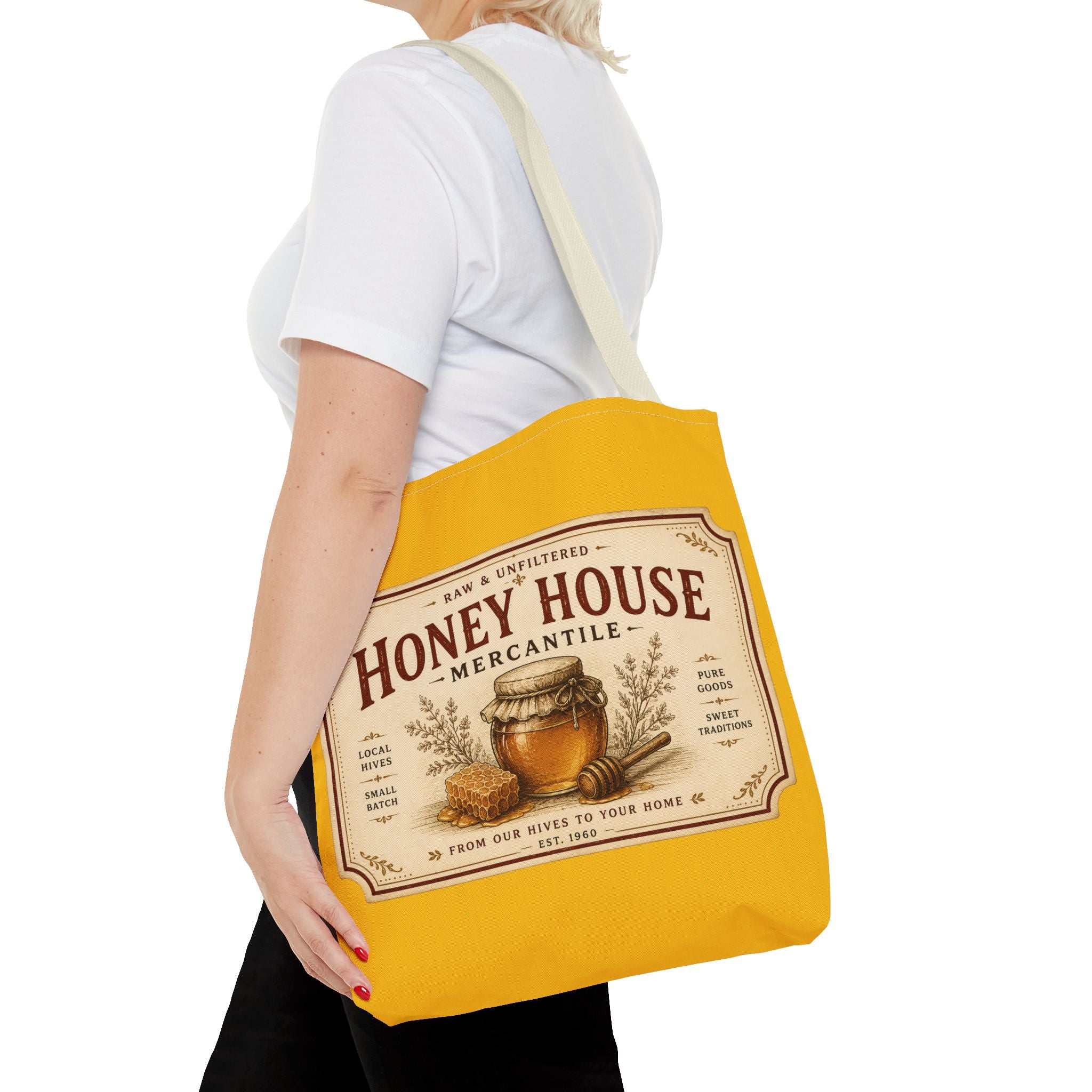 Tote Bag — Honey House Vintage Honey Label Design - Creations by Chris and Carlos