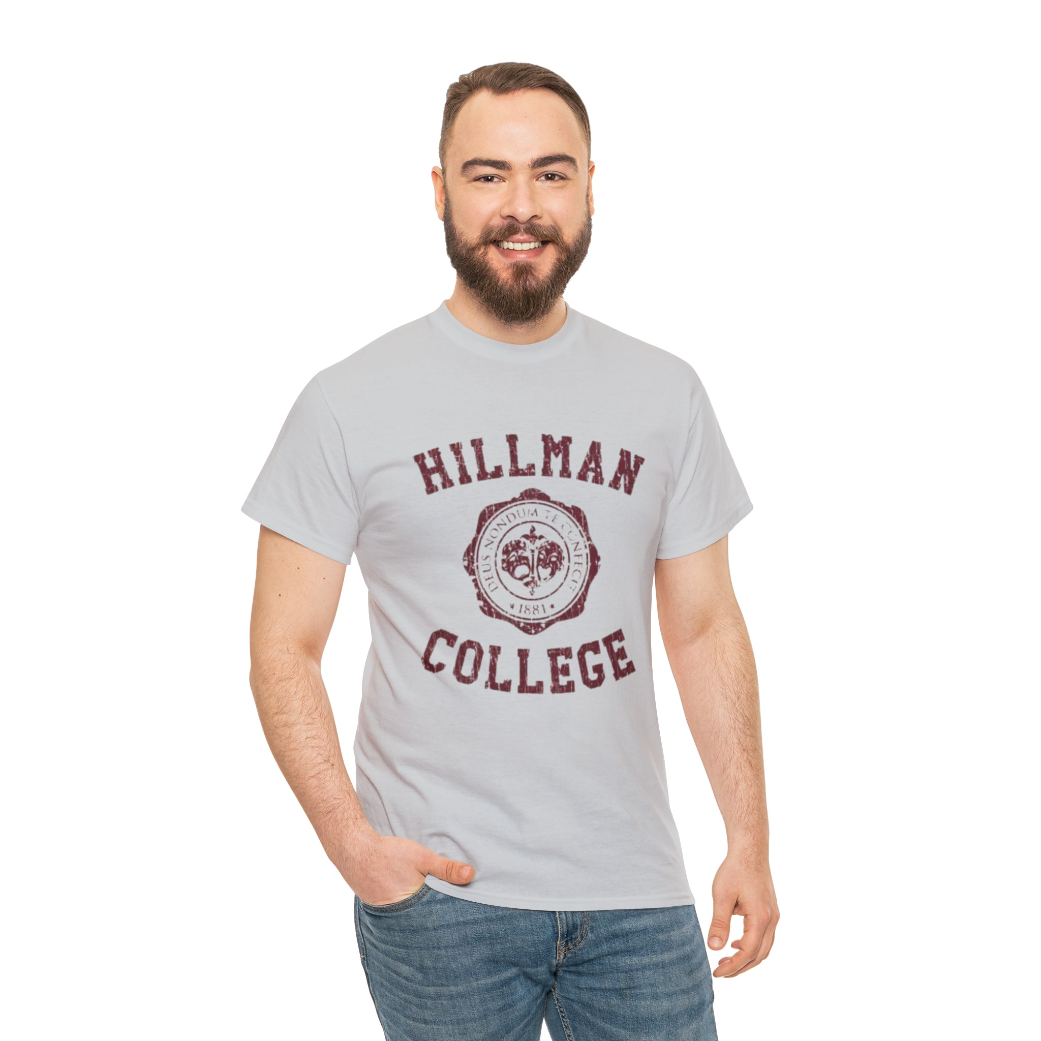 Hillman College- Unisex Heavy Cotton T-Shirt - Creations by Chris and Carlos