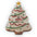 Christmas Tree Cookie Shaped Pillow — Festive Holiday Decorative Pillow