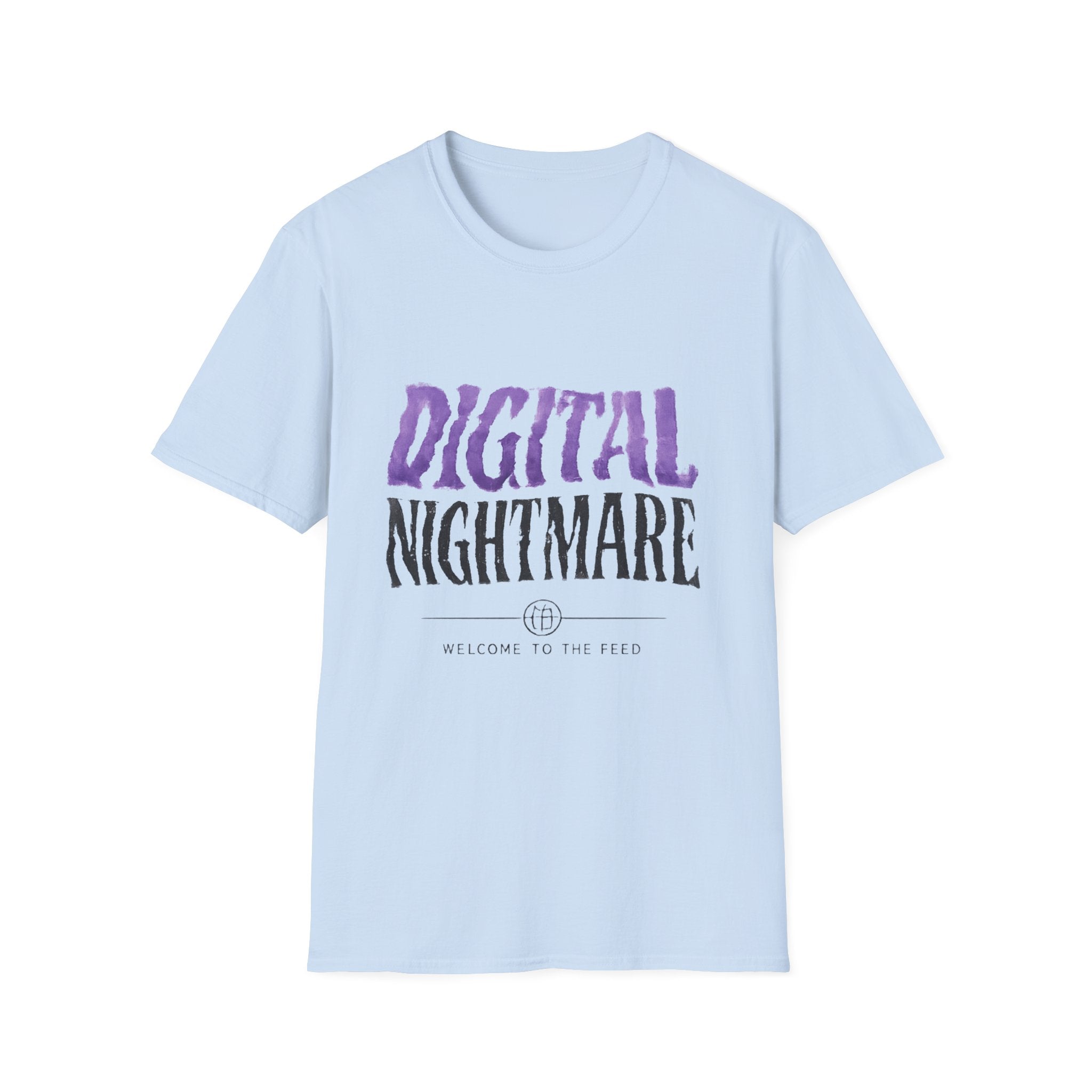 Digital Nightmare T-Shirt — Gothic Purple Graphic Tee - Creations by Chris and Carlos