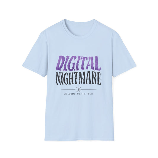 Digital Nightmare T-Shirt — Gothic Purple Graphic Tee - Creations by Chris and Carlos