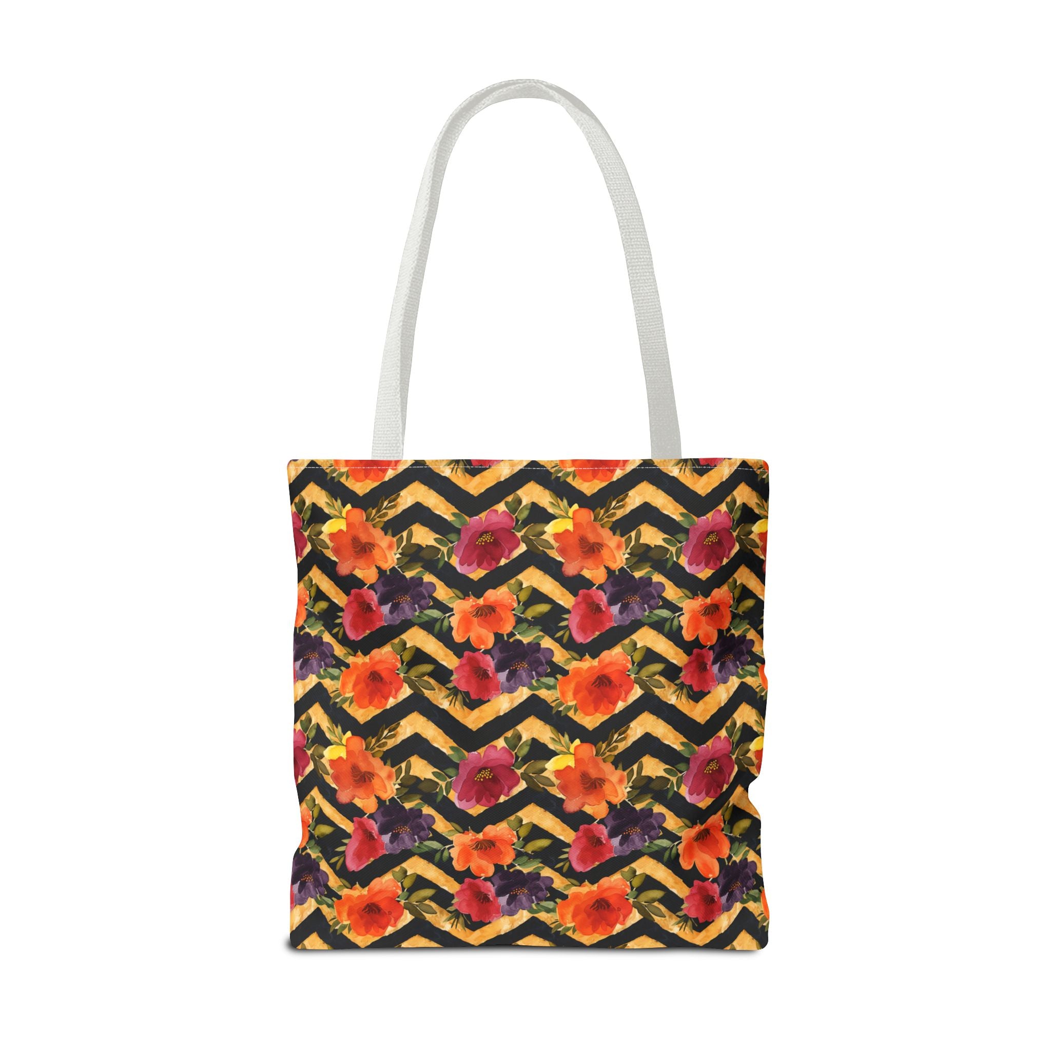 Sol y Alegría (Sun and Joy) Collection- Cactus Succulent Pattern Microfiber Blanket Soft Velveteen Throw for Home & Garden Lovers Floral Chevron Tote Bag — Bright Orange & Pink All-Over-Print Beach Shopper - Creations by Chris and Carlos