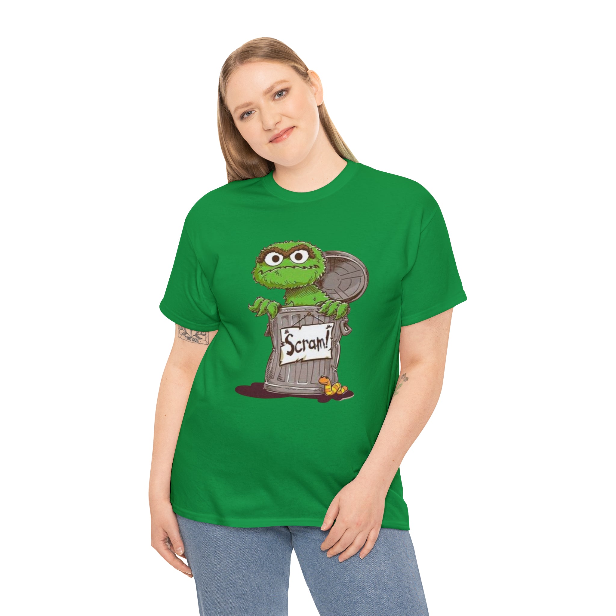 Oscar the Grouch- Unisex Heavy Cotton T-Shirt - Creations by Chris and Carlos