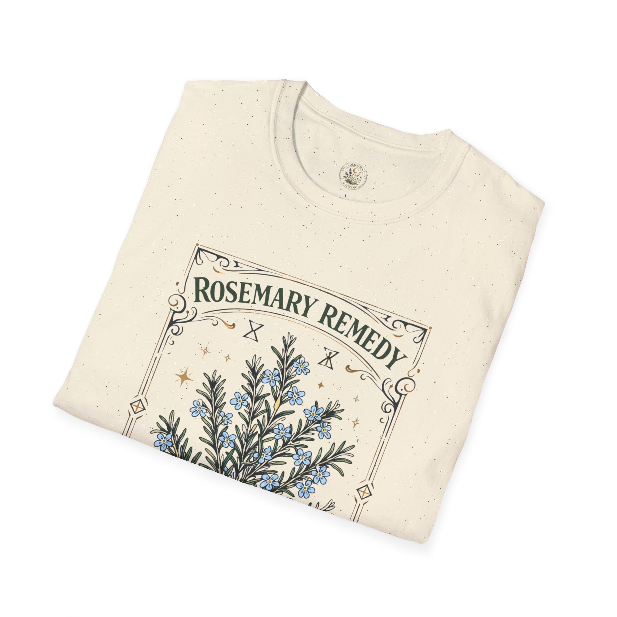 Old Soul Apothecary Rosemary Remedy T-Shirt – Botanical Herbal Remedy Tee - Creations by Chris and Carlos