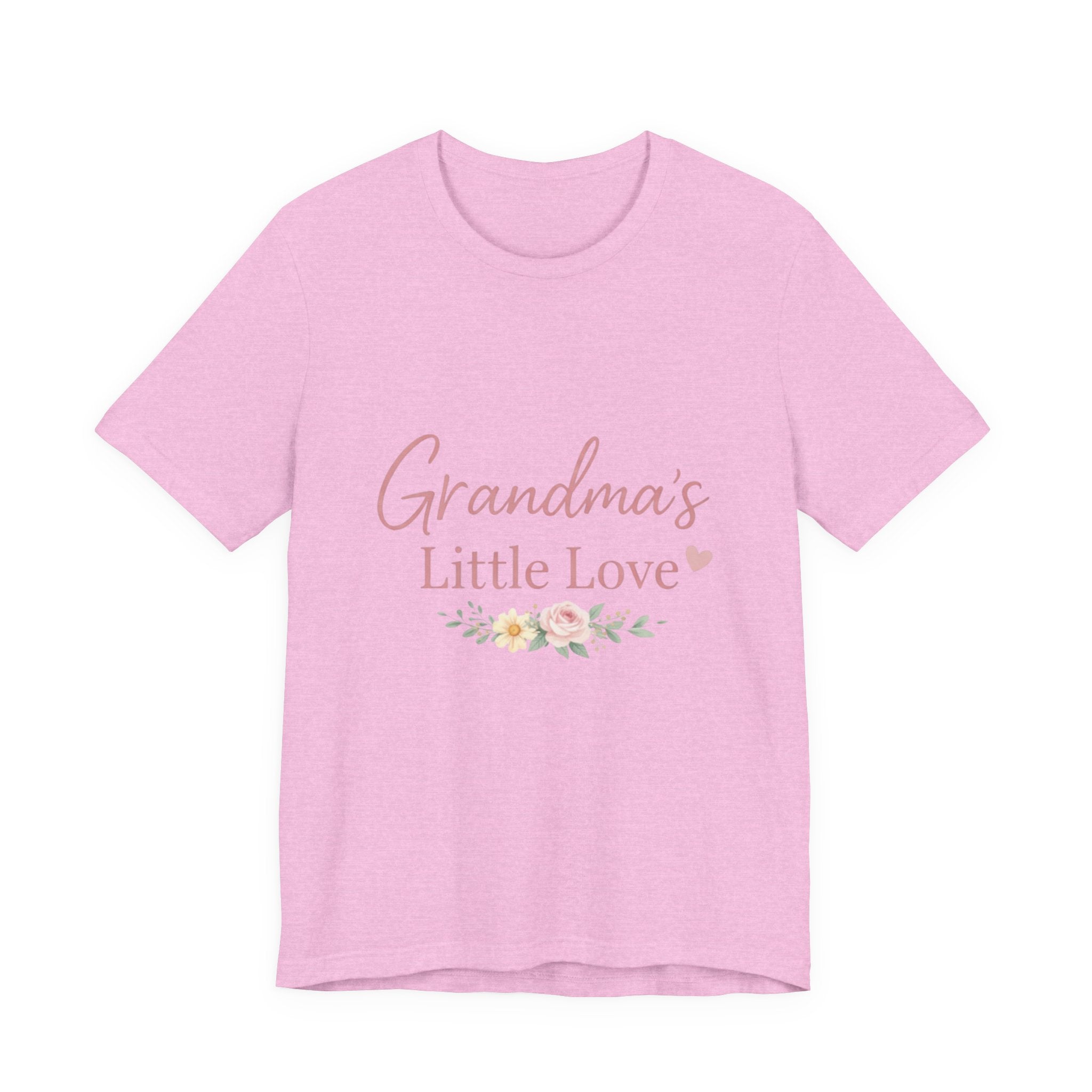 Grandma's Little Love T-Shirt — Floral Grandma Tee for New Grandmothers - Creations by Chris and Carlos