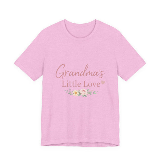 Grandma's Little Love T-Shirt — Floral Grandma Tee for New Grandmothers - Creations by Chris and Carlos