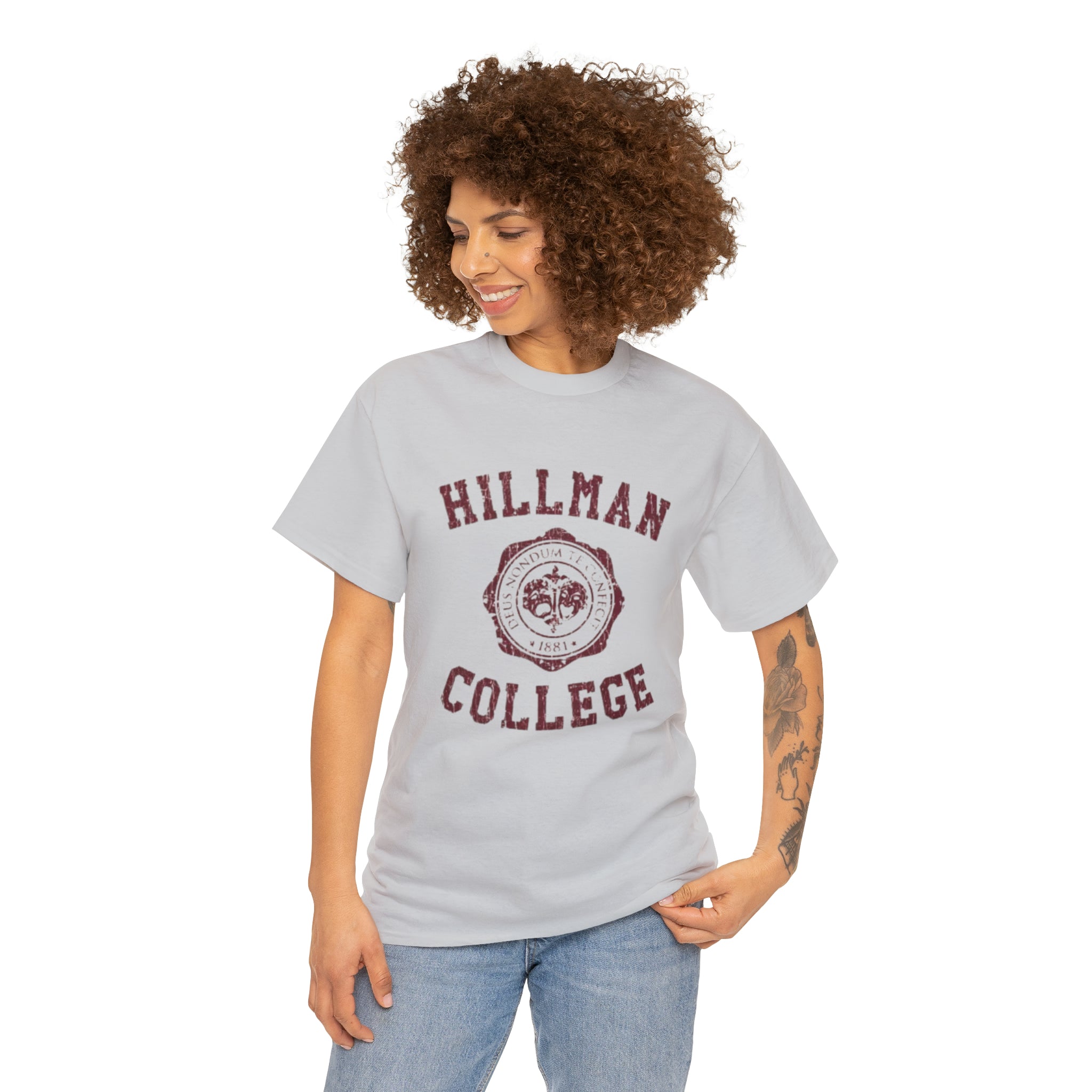 Hillman College- Unisex Heavy Cotton T-Shirt - Creations by Chris and Carlos