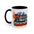 KnicksTape NYC Coffee Mug — New York Subway, Statue of Liberty & Orange Mascot Accent Mug (11/15 oz)