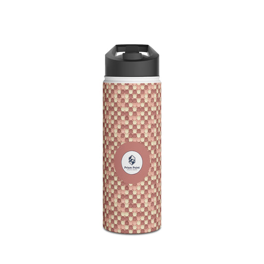 Prism Point Athletic Collection Hexagon Woven Pattern Stainless Steel Water Bottle - Creations by Chris and Carlos