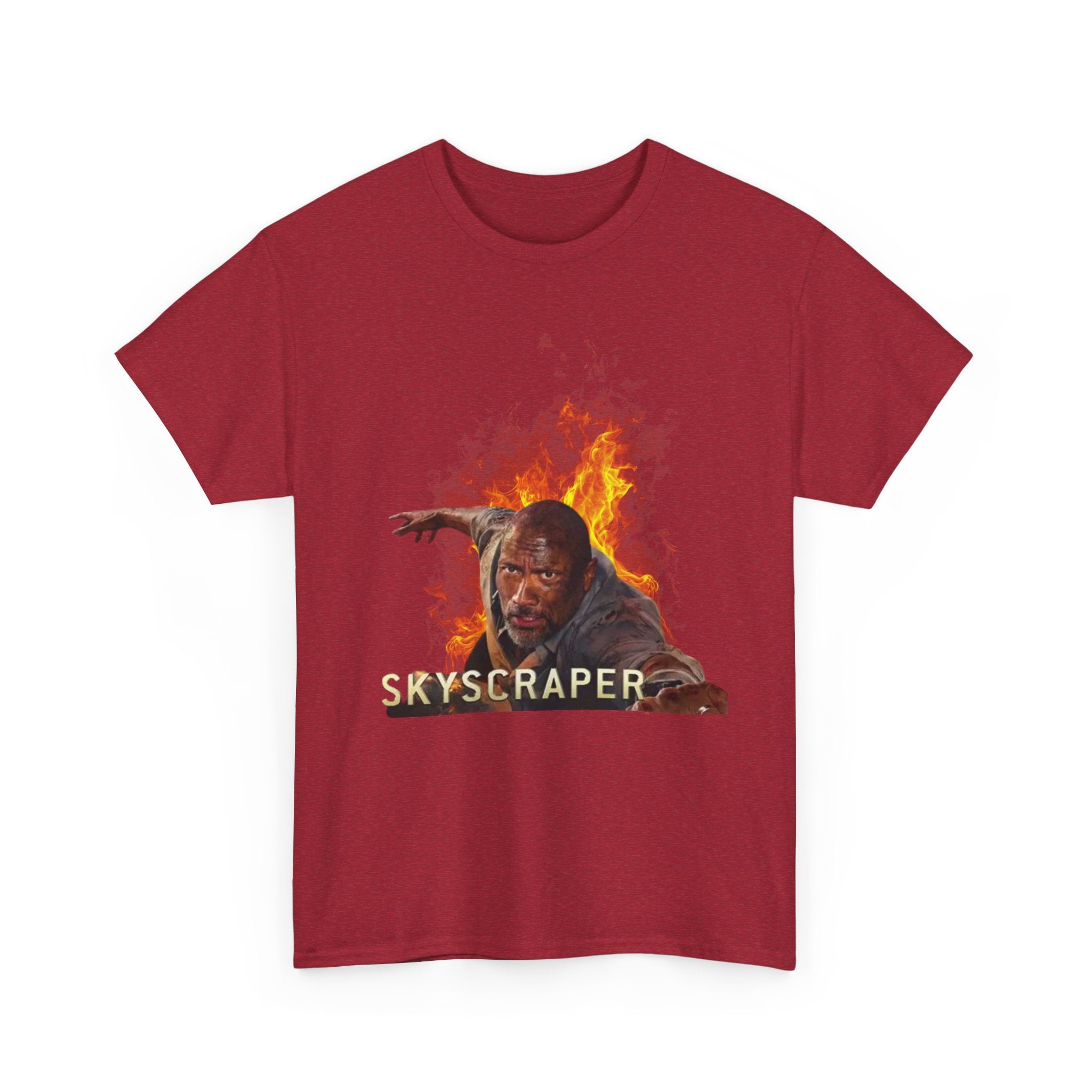 Skyscraper Rescue Tee — Action Movie Inspired Graphic T‑Shirt - Creations by Chris and Carlos