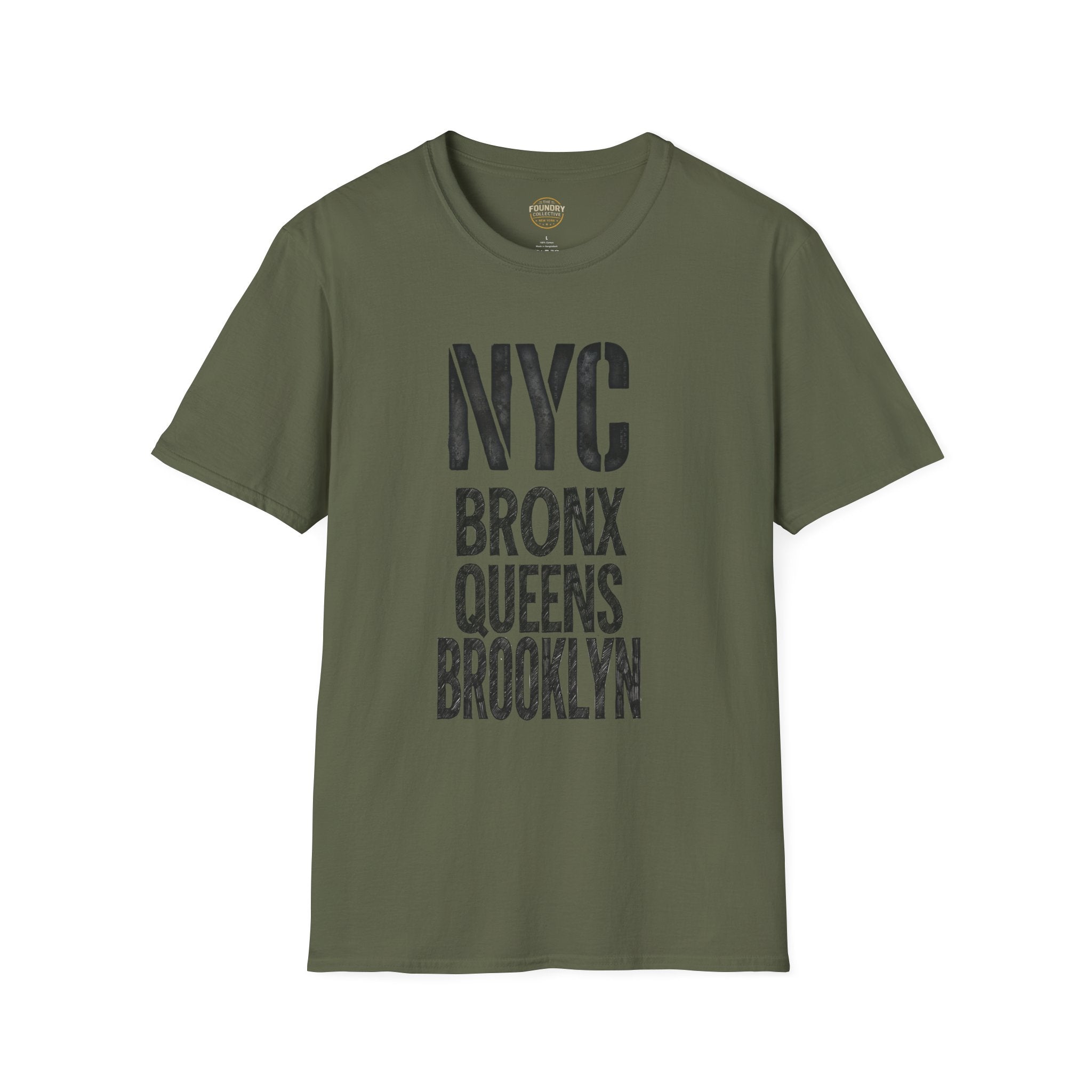 The Foundry Collective NYC Bronx Queens Brooklyn T-Shirt — Vintage NYC Boroughs Tee - Creations by Chris and Carlos