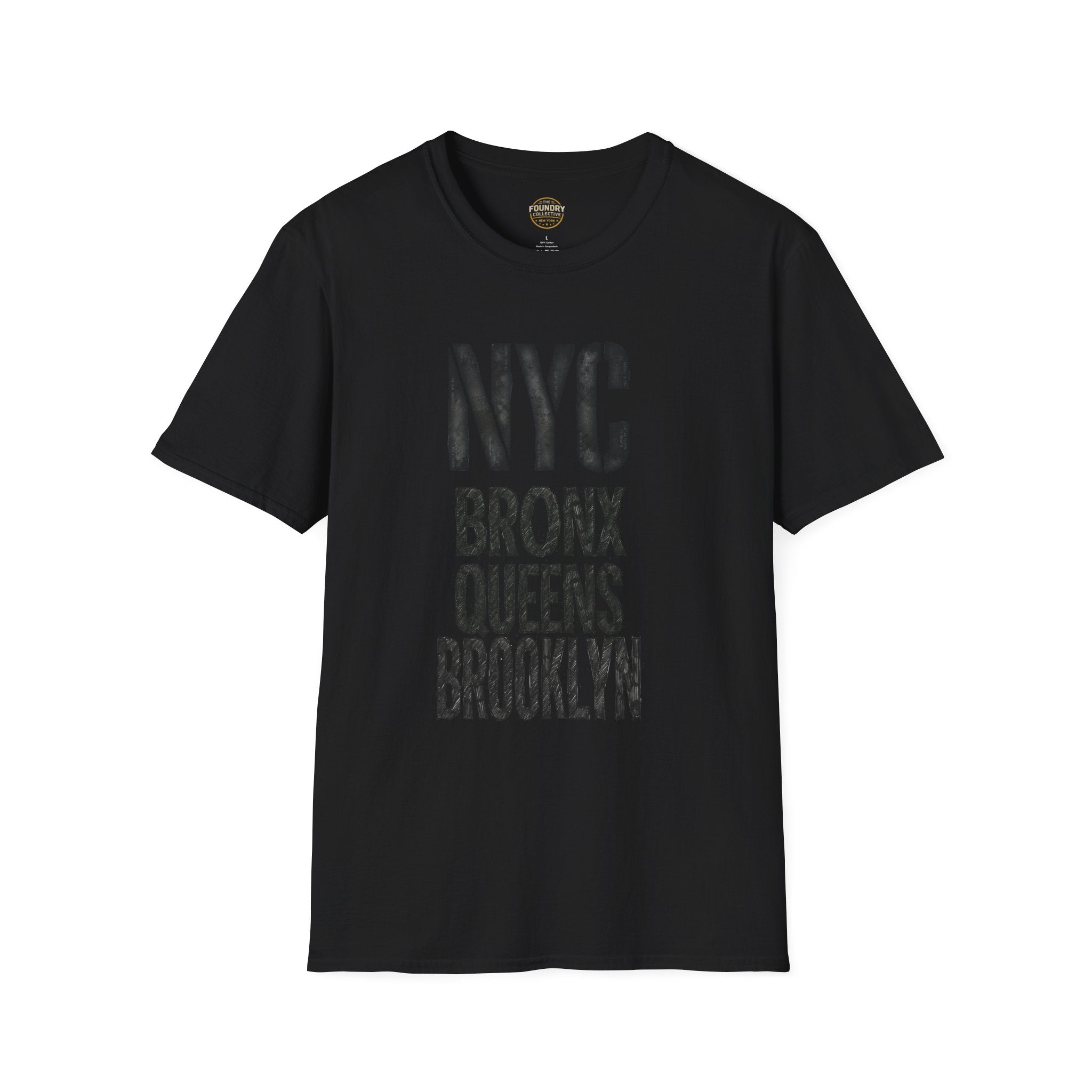 The Foundry Collective NYC Bronx Queens Brooklyn T-Shirt — Vintage NYC Boroughs Tee - Creations by Chris and Carlos