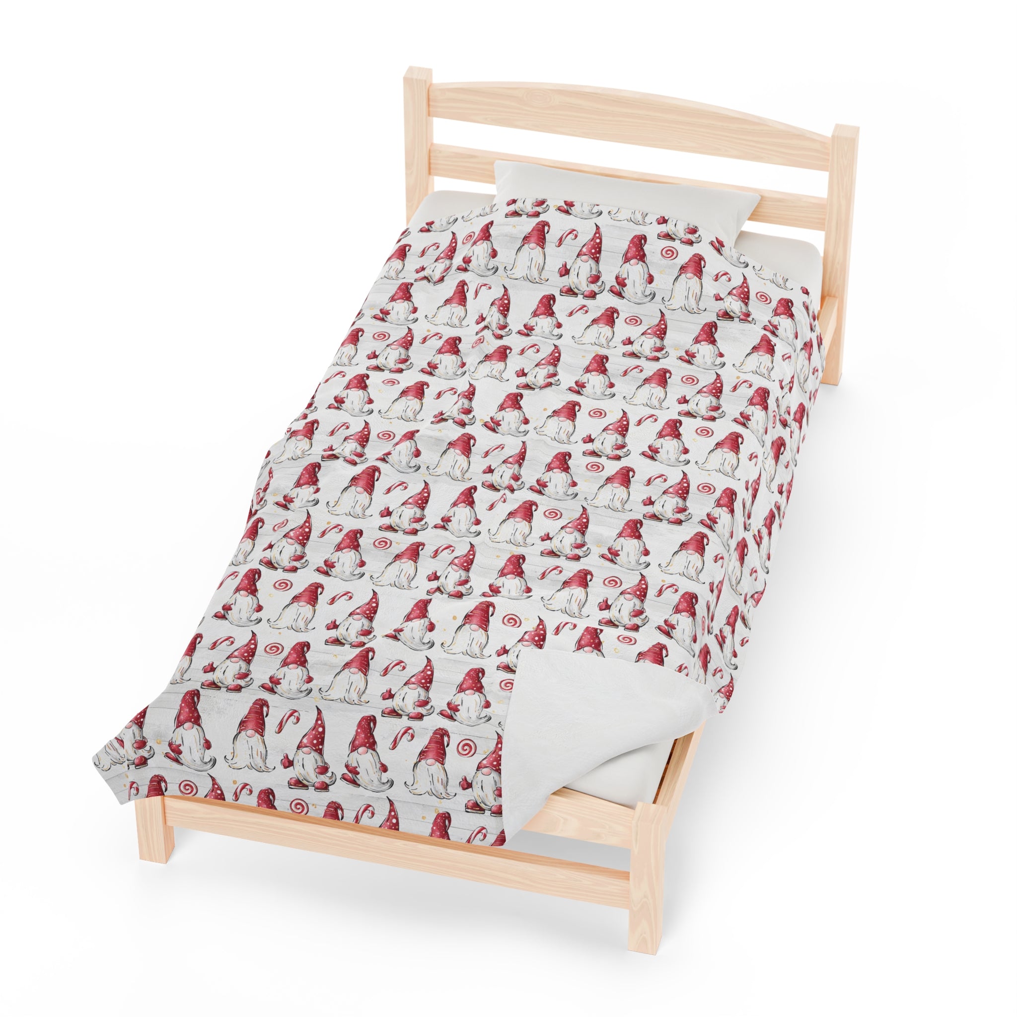 Gnomes- Velveteen Plush CuddleLux Bliss Blanket - Creations by Chris and Carlos