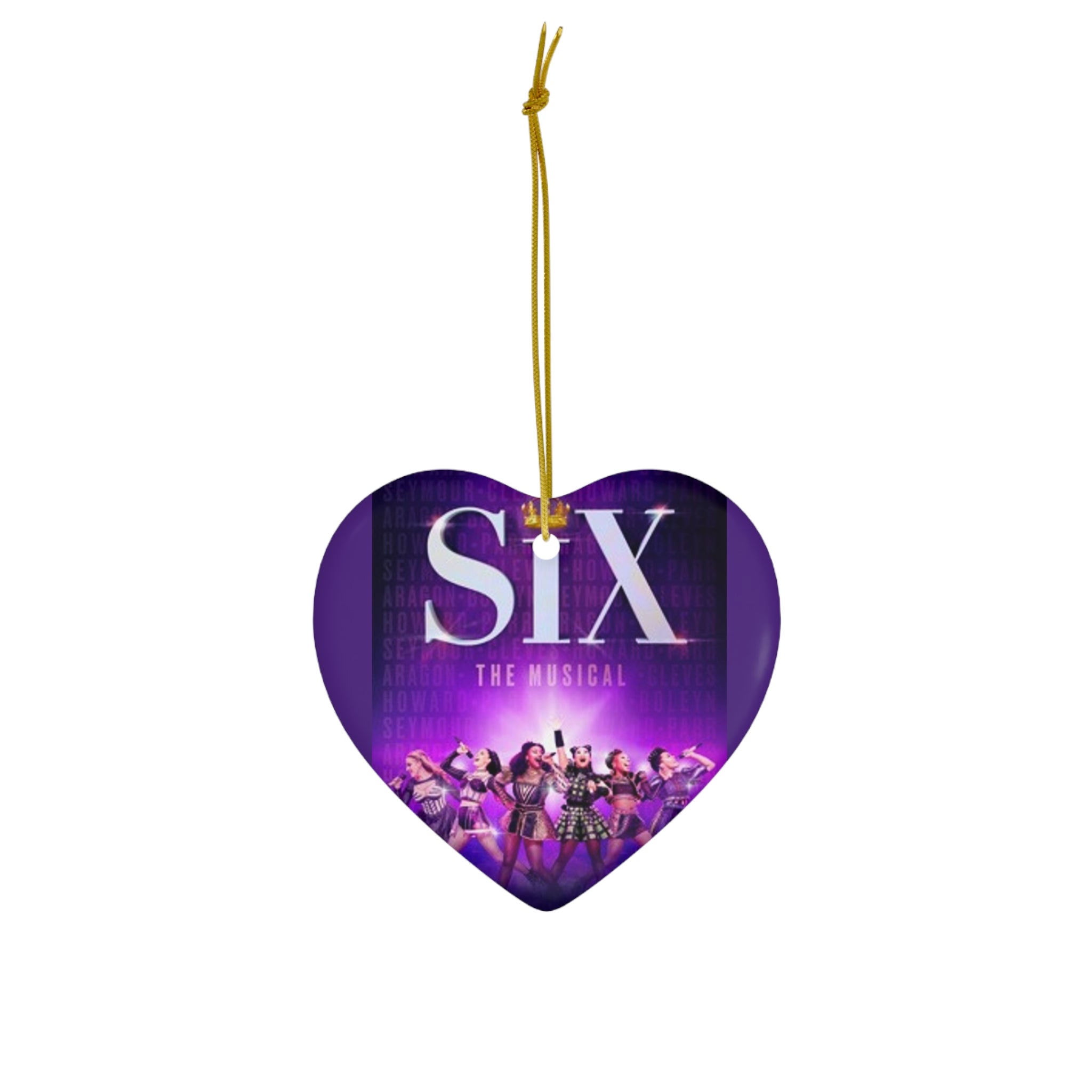 SIX the Musical- Ceramic Ornament, 4 Shapes - Creations by Chris and Carlos