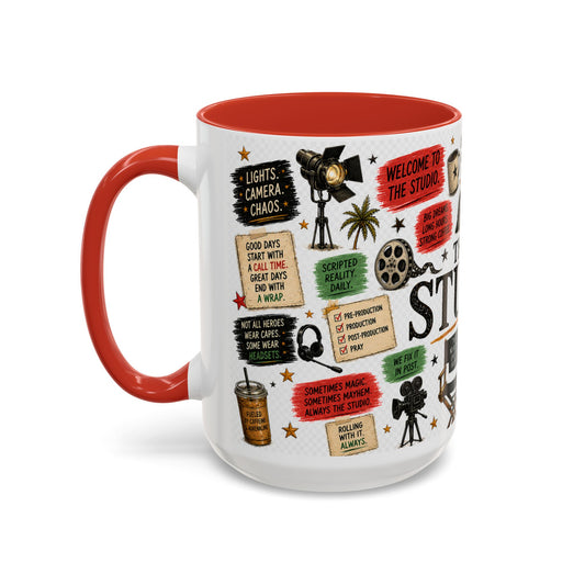 The Studio Accent Coffee Mug — Filmmaker Movie Set Quotes 11oz/15oz - Creations by Chris and Carlos