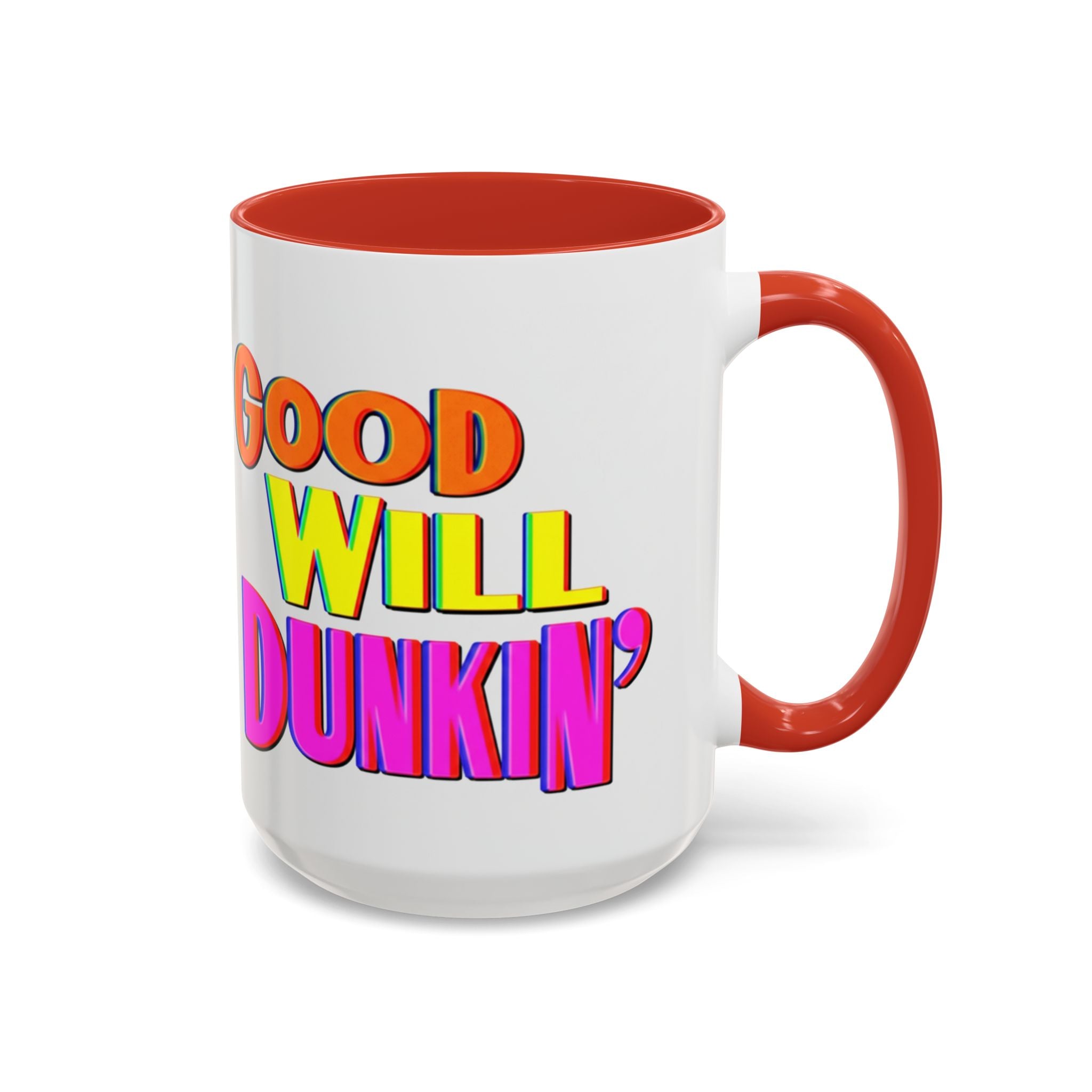 Good Will Dunkin' Coffee Mug — Colorful Retro Donut Lover Gift (11/15oz) - Creations by Chris and Carlos
