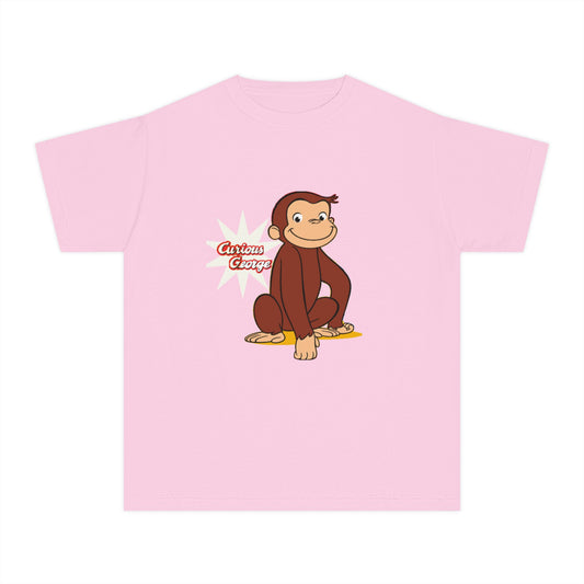 Curious George Kids T‑Shirt — Yellow Youth Tee featuring Curious George Graphic - Creations by Chris and Carlos