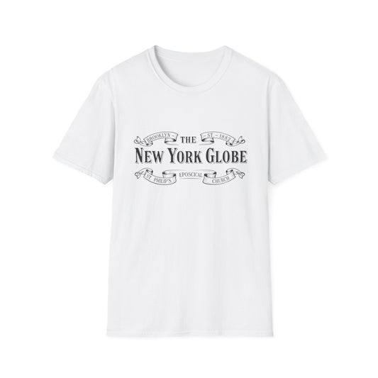 New York Globe Vintage Logo T-Shirt Guilded Age Inspired - Creations by Chris and Carlos