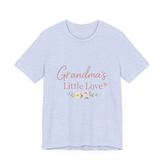 Grandma's Little Love T-Shirt — Floral Grandma Tee for New Grandmothers - Creations by Chris and Carlos