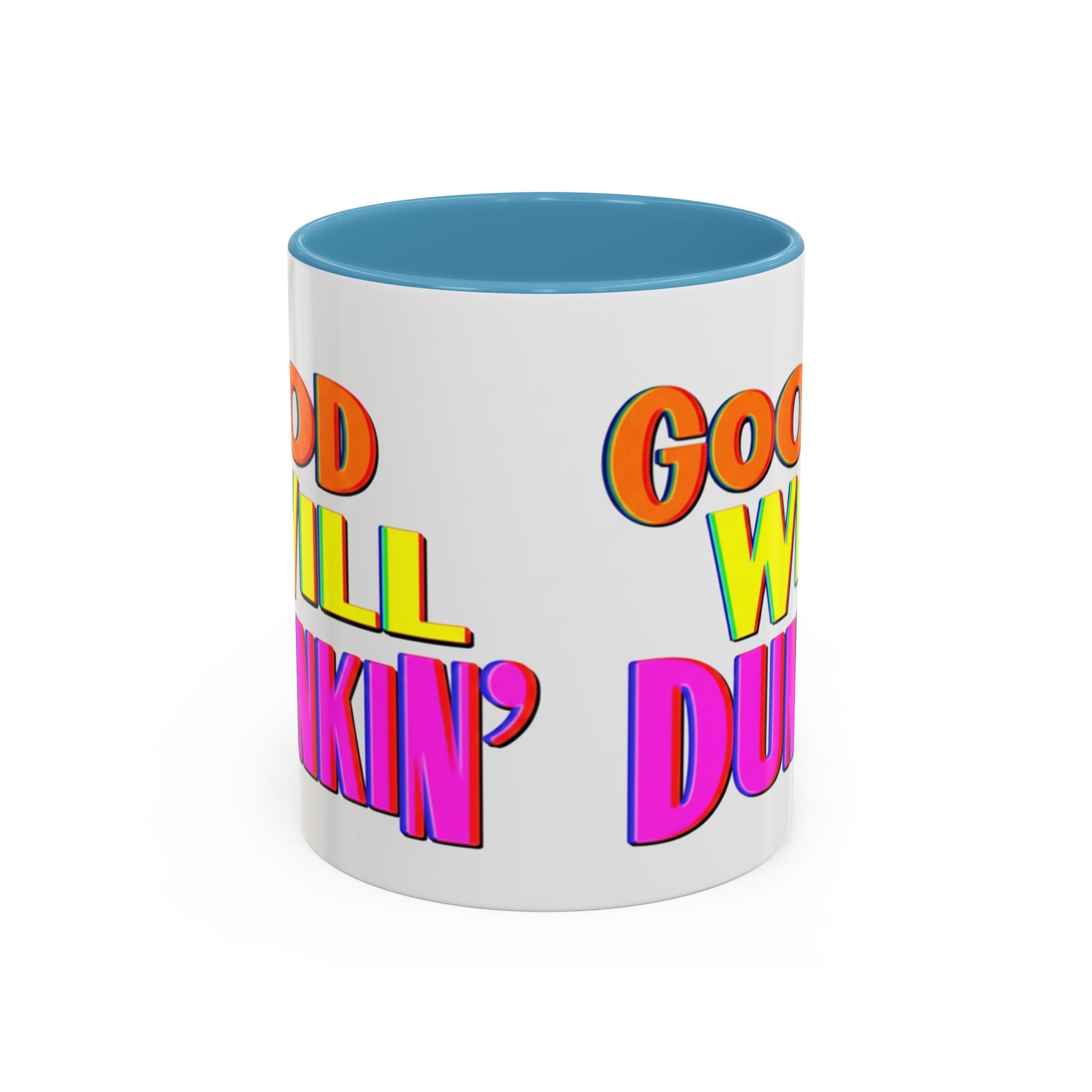 Good Will Dunkin' Coffee Mug — Colorful Retro Donut Lover Gift (11/15oz) - Creations by Chris and Carlos