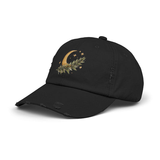 Old Soul Apothecary Distressed Moon & Laurel Baseball Cap - Creations by Chris and Carlos