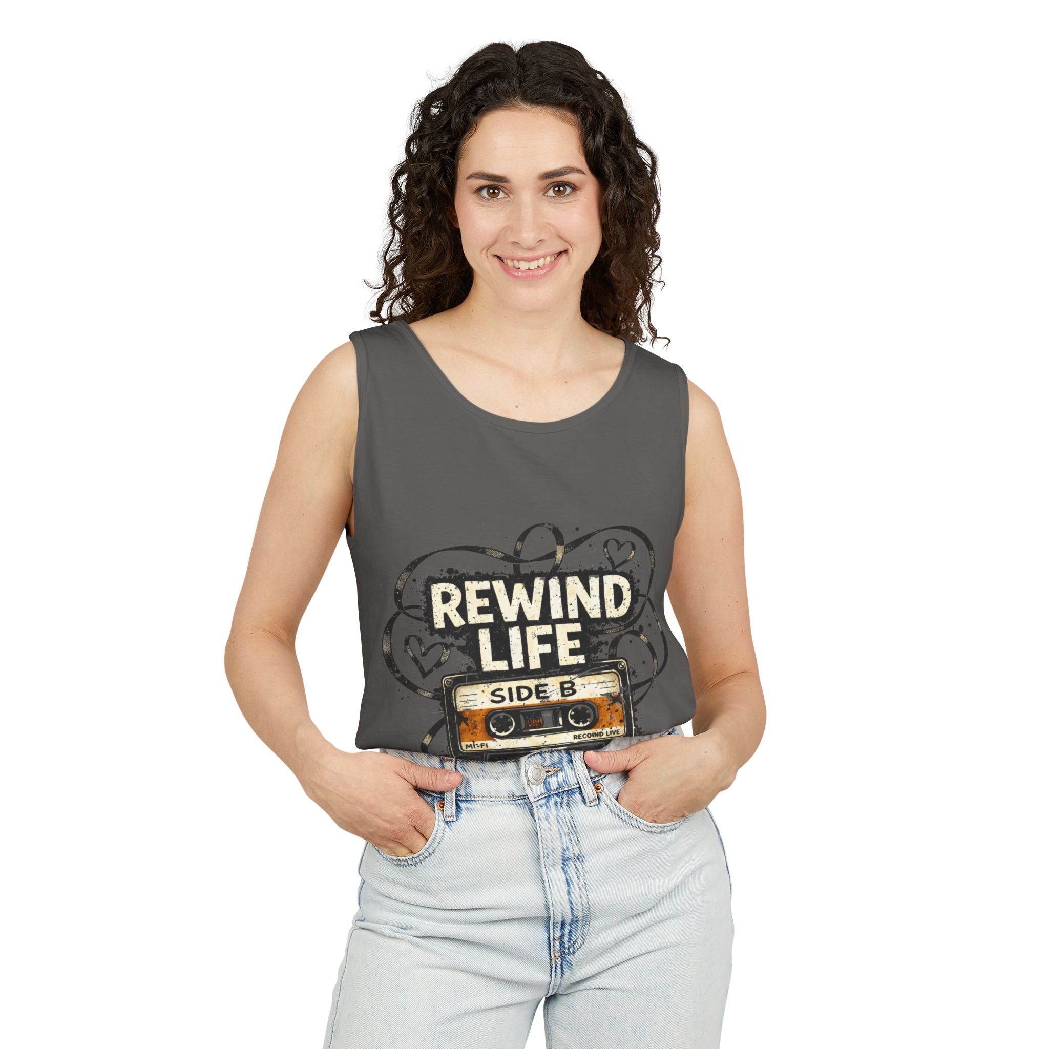 Rewind Life Vintage Cassette Tank Top - Creations by Chris and Carlos