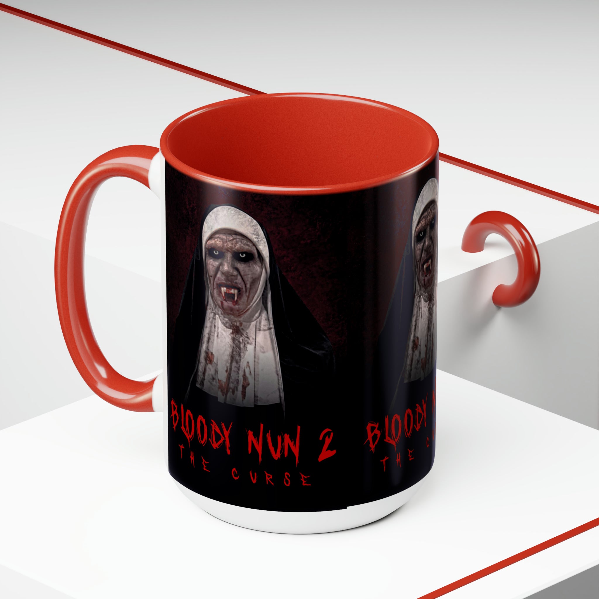The Nun 2- Two-Tone Coffee Mugs, 15oz - Creations by Chris and Carlos